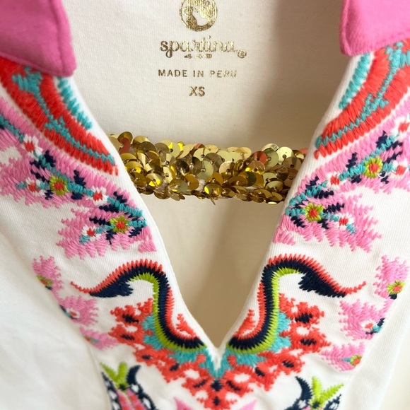 Spartina 449 Women’s Embroidered Tank Top - Picture 3 of 5